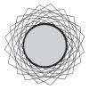 Modern Geometric Black Wall Mirror for Stylish Home Decor