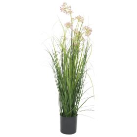 Artificial Grass Plant with Flower 29.5"