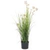 Artificial Grass Plant with Flower 37.4"