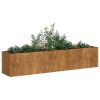 Planter Rusty 78.7"x15.7"x15.7" Weathering Steel