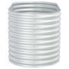 Garden Raised Bed 63"x31.5"x31.9" Galvanized Steel Silver