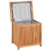 Patio Storage Box 23.6"x19.7"x22.8" Solid Teak Wood