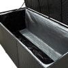 Patio Storage Box Poly Rattan 70.9"x35.4"x27.6" Black