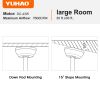 YUHAO 72 in. Indoor Black PlyWood Smart Ceiling Fan with Integrated LED, Works with Alexa/Google