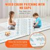 VEVOR 6 Tiles Kids Play Mat, 0.5 Inch Toddler Play Mat with EVA Foam, 24" x 24" Puzzle Play Mat with 24 sq.ft Coverage