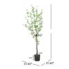59 Inch Artificial Enkianthus Leaf Tree,Large Plants for Home Decor and Housewarming Gift