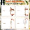 VEVOR 12PCS 49cm/19.3' Tall Crystal Wedding Flower Stand Vase for Party Decor