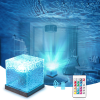 Water Wave Lamp USB Water Night Light Romantic Ocean Light Projector For Photography Vlog Party Bedroom Living Room Christmas Gifts Touch And Remote C