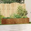 Planter Rusty 78.7"x15.7"x15.7" Weathering Steel