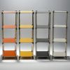 Korean Yellow 4-Tier Heavy Duty Stainless steel Storage Shelving Unit, 100lbs/shelf (49"H x 14.9"W x 13.7"D) for Indoor/Outdoor Organization
