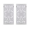 Distressed Carved Wood 2-piece Wall Decor Set