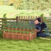 46 x 24 x 16 Inch Rectangular Planter Box with Drainage Holes for Backyard Garden Lawn