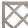 Garden Trellis Planter Gray 27.6"x11.8"x53.1" Solid Firwood