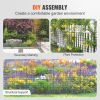 VEVOR Garden Fence, 36.6in(H) x29.5in(L) Animal Barrier Fence, Underground Decorative Garden Fencing with 2.5 Inch Spike Spacing
