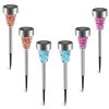 6Packs Solar Garden Lights Outdoor Solar Pathway Lights IP44 Water-resistant Landscape Lights 8Hrs Lawn Lamps for Yard Driveway Walkway