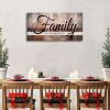 Family is Everything Wall Decor|Canvas Wall Art for Living Room|Rustic Farmhouse Wall Art|Family Signs Wall Art|Family Quote Canvas Prints Painting Pi
