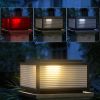 Solar Powered Post Cap Lights for Pillars, Modern Outdoor Post Lights