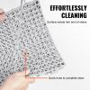 VEVOR Interlocking Tile 50PCS Gray, Drainage Tiles 12" x 12" Splicing, PVC Interlocking Drainage Floor Tiles, Non-Slip Drainage Holes for Restroom