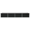 Garden Raised Bed Anthracite 126"x31.5"x17.7" Galvanized Steel