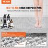 VEVOR Interlocking Tile 50PCS Gray, Drainage Tiles 12" x 12" Splicing, PVC Interlocking Drainage Floor Tiles, Non-Slip Drainage Holes for Restroom