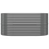 Garden Raised Bed Powder-coated Steel 59.8"x31.5"x26.8" Gray