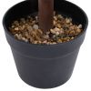 Artificial Boxwood Plant with Pot Ball Shaped Green 23.6"