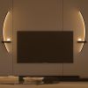 2-Pack Modern Orb Arc Wall Lamp, Plug in Wall Sconces for Living Room Bedside