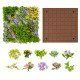 20" x 20" 3D Hanging Succulents with 10 Types of Mixed Faux Plants for Balcony Home
