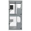 Outdoor Cat Catio on Wheels, Cat Cage with Platforms and Condo, Sunlight Roof, Patio Cat Enclosure, Gray