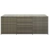 Patio Storage Box Poly Rattan 70.9"x35.4"x27.6" Gray