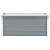 Garden Raised Bed Galvanized Steel 39.4"x15.7"x17.7" Gray