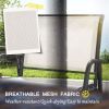 2PCS Outdoor Glider Chair-Cream White(Swiship-Ship)(Prohibited by WalMart)