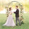 7.5 Feet Metal Garden Arch for Climbing Plants and Outdoor Garden Decor