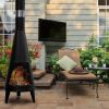 Outdoor Steel Chiminea Patio Heater