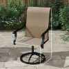 old SKU: 64596337 2pcs Patio Swivel Chairs ,Outdoor Garden Bench , Garden chair , Swivel Chairs Set of 2