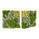 20" x 20" 3D Hanging Succulents with 10 Types of Mixed Faux Plants for Balcony Home