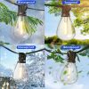 100 Foot S14 LED Edison Outdoor String Lights - Commercial Grade String Lights - Backyard Garden Gazebo – Cafe Market Light Set – Vintage Patio String