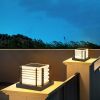Outdoor Solar Powered Post Light, Outdoor LED Cap Light  for Garden Patio Lawn Yard Terance