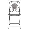 Mosaic Bistro Chairs 2 pcs Gray