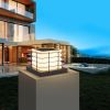 Outdoor Solar Powered Post Light, Outdoor LED Cap Light  for Garden Patio Lawn Yard Terance