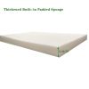 2PCS Set Outdoor Lounge Chair Cushion Replacement Patio Funiture Seat Cushion Chaise Lounge Cushion (Black/White Color)