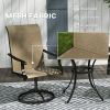 old SKU: 64596337 2pcs Patio Swivel Chairs ,Outdoor Garden Bench , Garden chair , Swivel Chairs Set of 2
