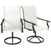 old SKU: 17761954 2pcs Patio Swivel Chairs ,Outdoor Garden Bench , Garden chair , Swivel Chairs Set of 2
