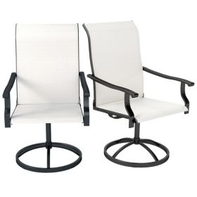 old SKU: 17761954 2pcs Patio Swivel Chairs ,Outdoor Garden Bench , Garden chair , Swivel Chairs Set of 2