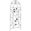 Plant Climbing Racks 3 pcs Black 15.7"x39.4" Iron