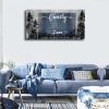 Family Quotes Canvas Wall Art,Family a Little Bit of Crazy Loud Love Wall Art for Living Room