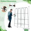 71 x 71 Inch U-Shaped Tall Garden Arched Trellis for Climbing Plants