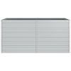 Garden Raised Bed 63"x31.5"x30.3" Galvanized Steel Silver