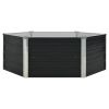 Raised Garden Bed Anthracite 50.8"x50.8"x17.7" Galvanized Steel
