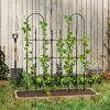 1PC 58 x 73 Inch Outdoor Garden Rose Arch Trellis for Climbing Plants